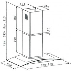 Maidtec Nadoro Απορροφητήρας Καμινάδα 90cm Inox 065019301 Maidtec Nadoro Απορροφητήρας Καμινάδα 90cm Inox 065019301